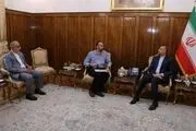 دیدار فرزند حمید نوری زندانی ایرانی در سوئد با امیرعبداللهیان