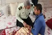 اعطای یک درجه تشویقی فرمانده ناجا برای قدردانی از سرباز فداکار