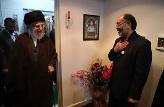 رهبر معظم انقلاب در منزل شهید بایرامی حضور یافتند/ عکس
