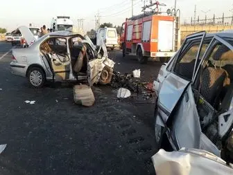2کشته و سه زخمی بر اثر حادثه تصادف در دهگلان