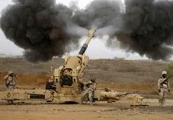 حمله توپخانه‌ای یمنی‌ها به متجاوزان در جیزان