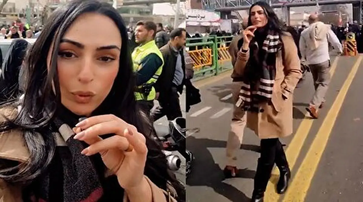 گزارش خبرنگار بدون حجاب از راهپیمایی 22 بهمن + فیلم