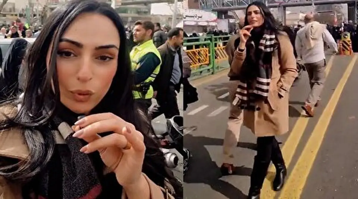 گزارش خبرنگار بدون حجاب از راهپیمایی 22 بهمن + فیلم
