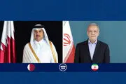 سخنان مهم پزشکیان در تماس با امیر قطر 