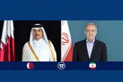 سخنان مهم پزشکیان در تماس با امیر قطر 