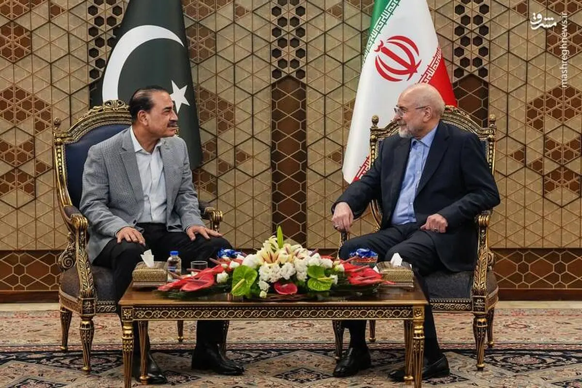 دیدار فرمانده ارتش پاکستان با قالیباف +تصاویر