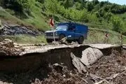 رانش زمین در تنگه ابوالقیس و انسداد مسیر سوادکوه تهران