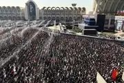  اقامه نماز بر پیکر رهبر شهیدو خانواده ایشان+ فیلم و عکس