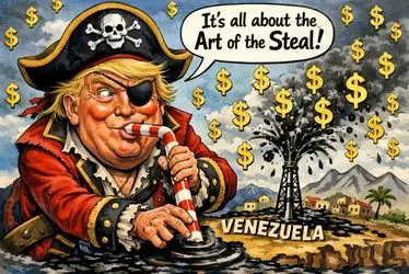 حمله آمریکا به ونزوئلا؛ سوژه جدید کارتونیست‌ها