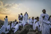 حجاج در پای کوه عرفات/گزارش تصویری