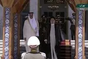 استقبال رسمی رئیس جمهور از امیر قطر