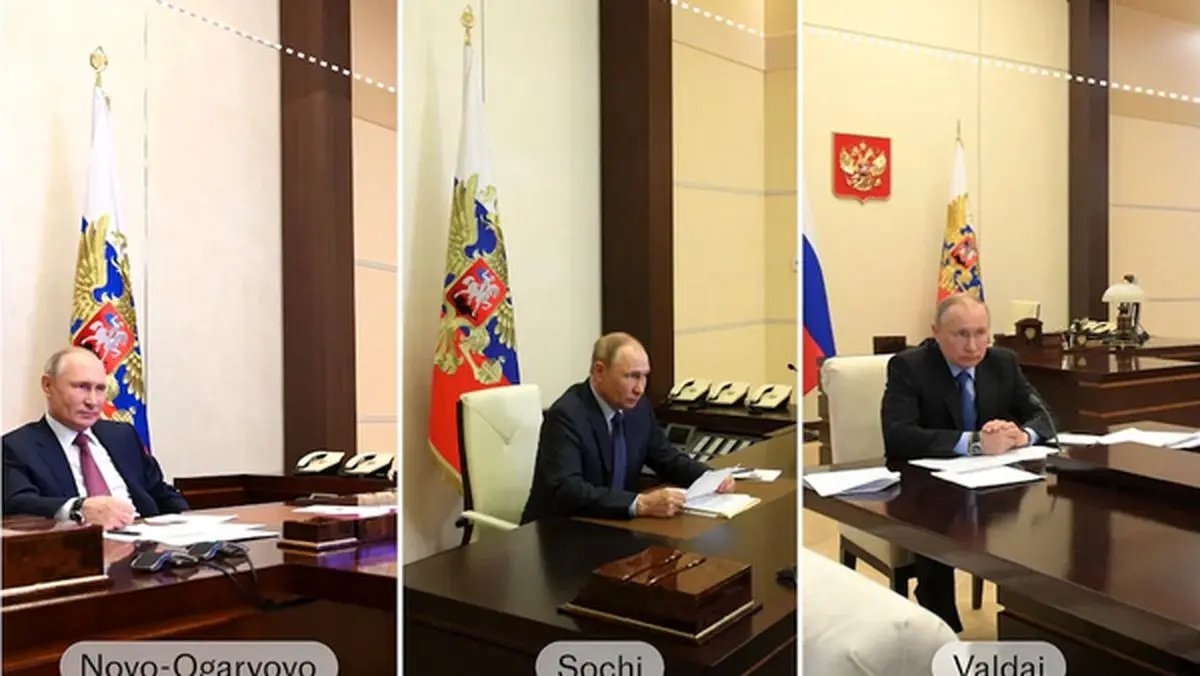 حضور شبح‌گونه پوتین در دفاتر مختلف