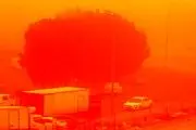 طوفان شن عربستان سعودی را درنوردید+ویدئو