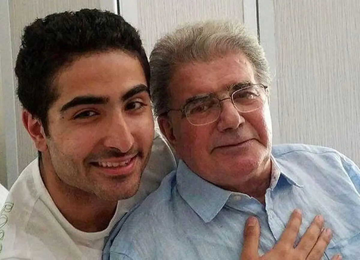 محمد رضا شجریان و بازیگر مشهور در چهارشنبه سوری+عکس