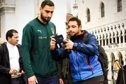 دروازه‌بان  ایتالیا در شهر سیل‌زده ونیز+عکس