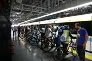 حضور دوچرخه ها در متروی تهران