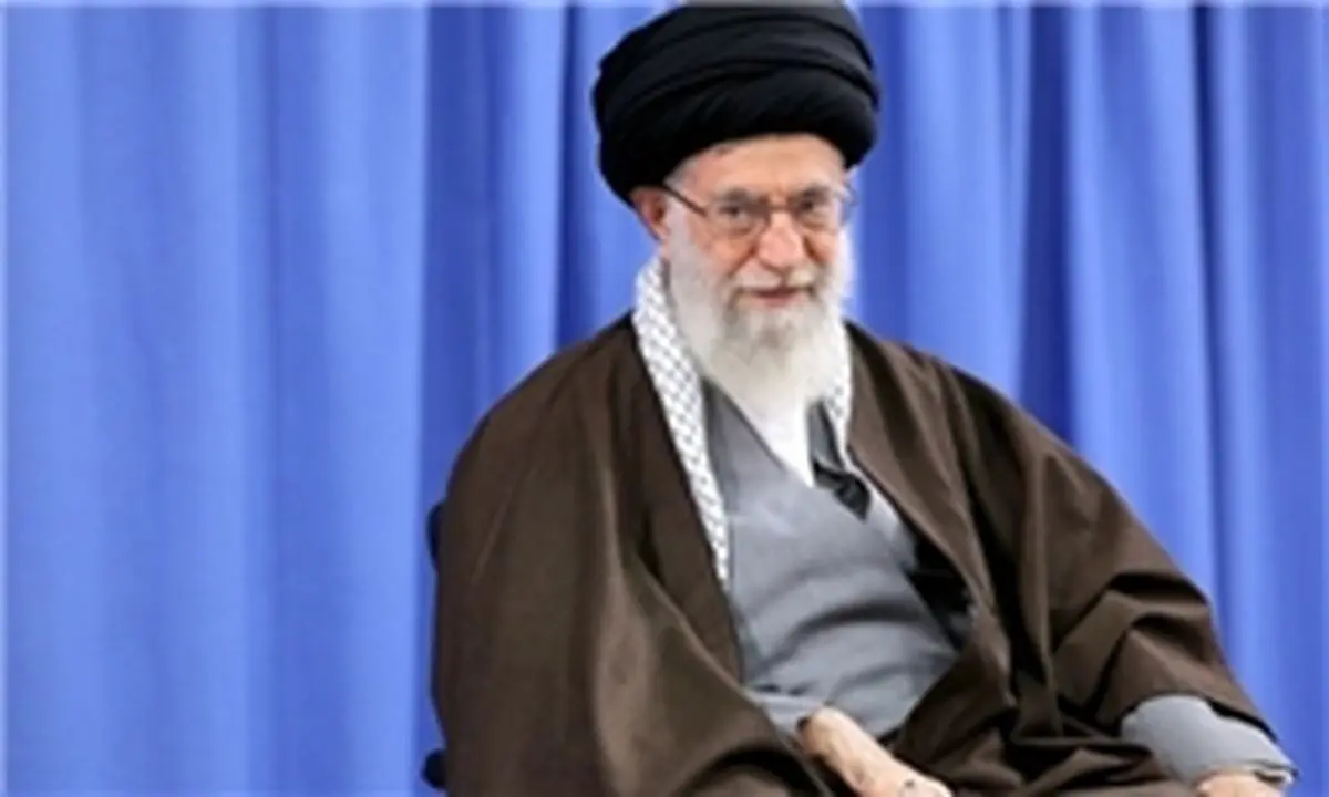 آغاز سخنرانی رهبر معظم انقلاب در حرم مطهر