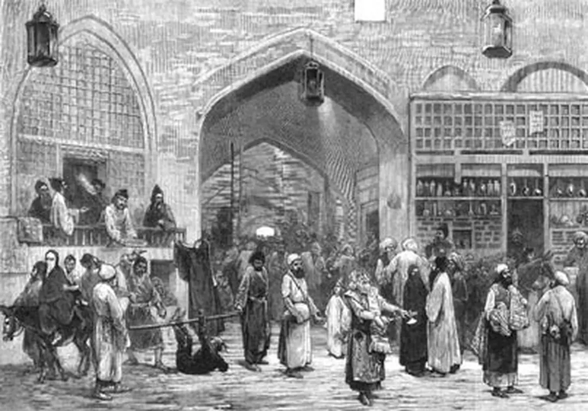 
نمایی دیدنی از تهران در زمان قاجار! / عکس