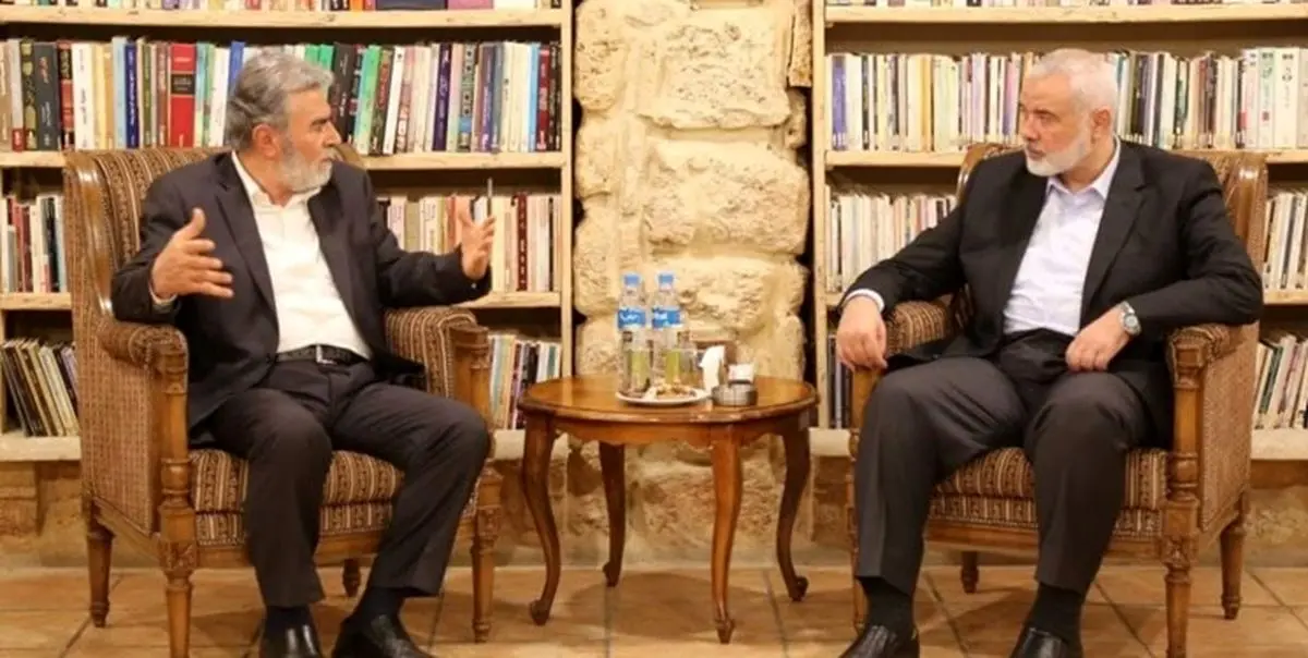گفتوگوی «اسماعیل هنیه» و «زیاد النخاله» درباره اردوگاه جنین