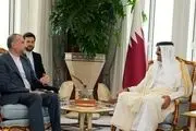 قول امیر قطر در دیدار با وزیر خارجه ایران