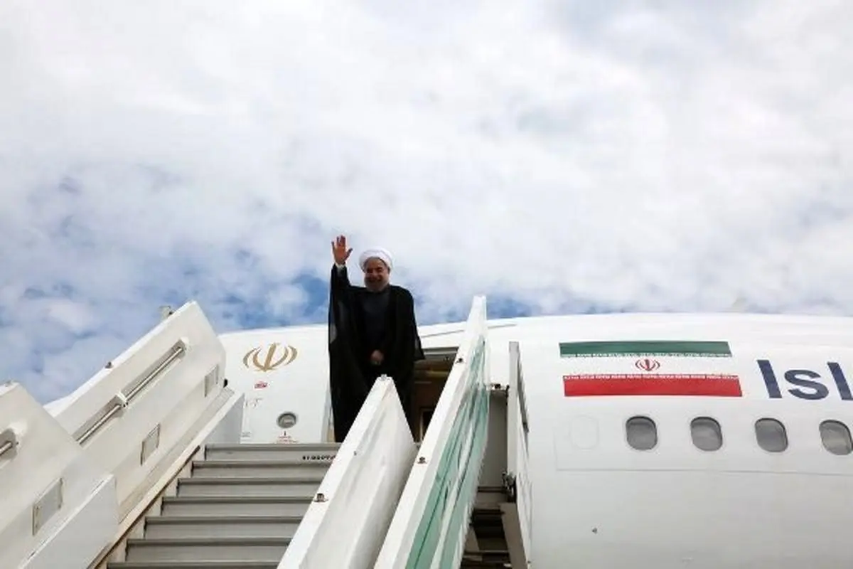 روحانی وارد سنندج شد