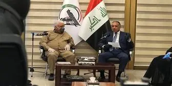 دیدار الکاظمی با رئیس سازمان الحشد الشعبی عراق