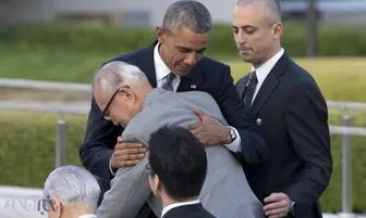 واکنش اوباما در برخورد با یک بازمانده از بمباران اتمی هیروشیما