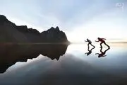  راه رفتن بر روی آب/ عکس