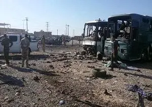 
انتقال پیکر شهدای حادثه تروریستی سامرا به مرز مهران

