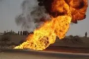 آتش انفجار خط لوله مهار شده است