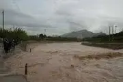 یک رودخانه در مشهد طغیان کرد