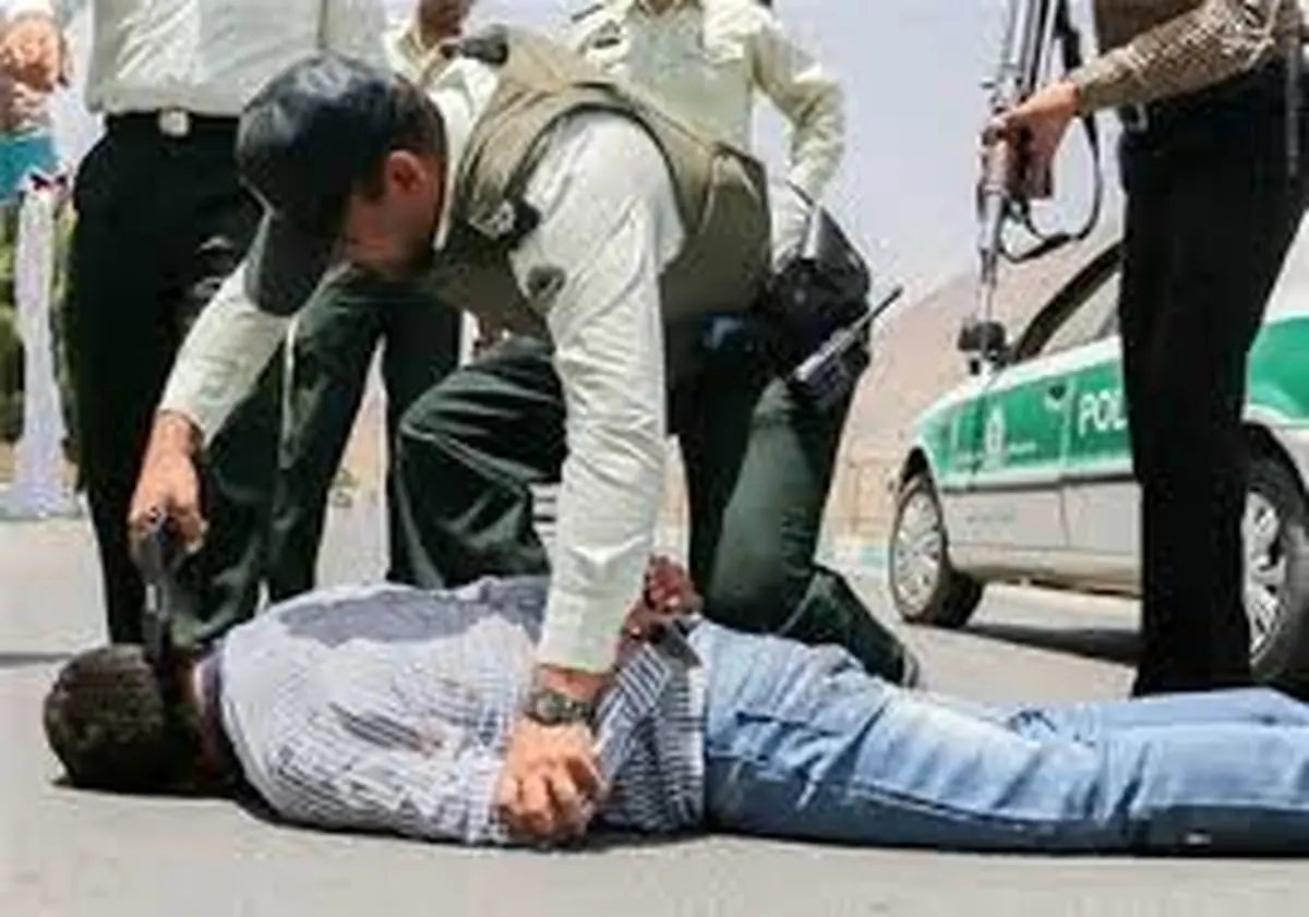 سارق مسلح بانک به دام افتاد