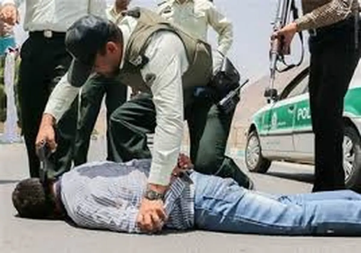 سارق مسلح بانک به دام افتاد
