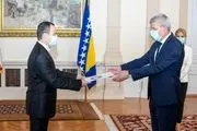 سفیر جدید ایران استوارنامه خود را تقدیم رئیس شورای ریاست جمهوری بوسنی و هرزگوین کرد