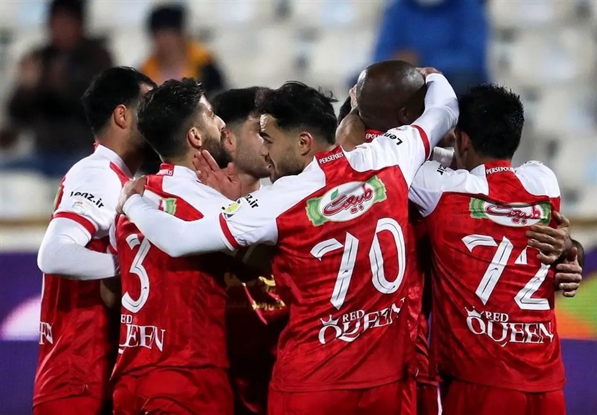جدول لیگ برتر بعد از پیروزی پرسپولیس بر فولاد
