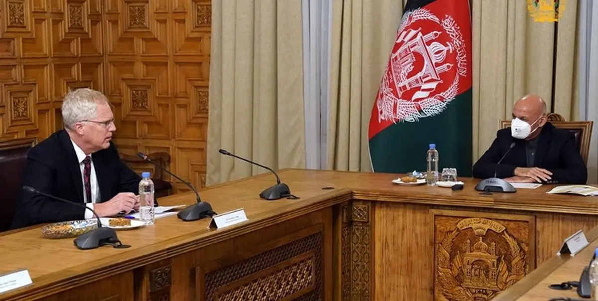 دیدار رئیس جمهور افغانستان با «کریستوفر میلر»