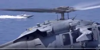 تصاویر ان‌بی‌سی از رویارویی قایق تندروی ایرانی و ناو آمریکایی در خلیج فارس