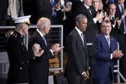 وداع اوباما با نیروهای مسلح آمریکا/گزارش تصویری