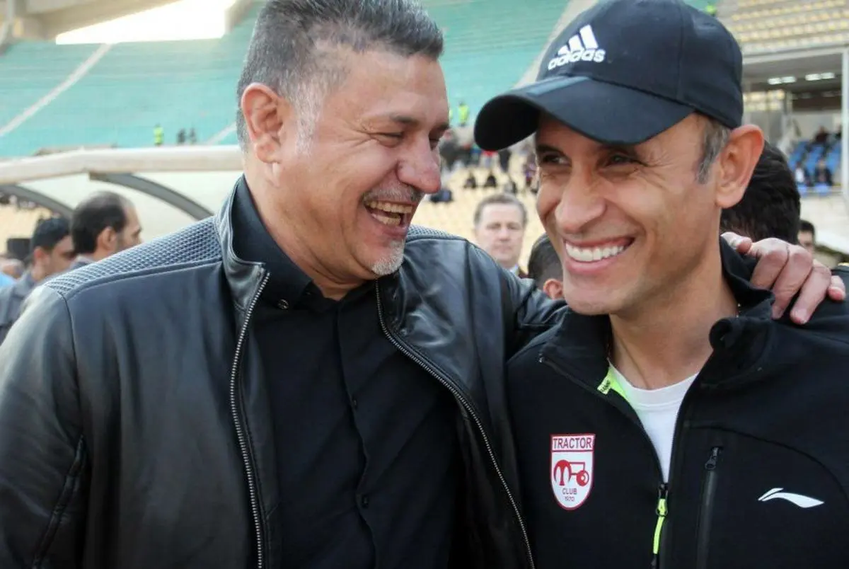 عکس زیرخاکی از علی دایی و یحیی گل‌محمدی