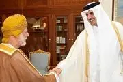 دیدار وزیر خارجه عمان و فرستاده امیر کویت با امیر قطر