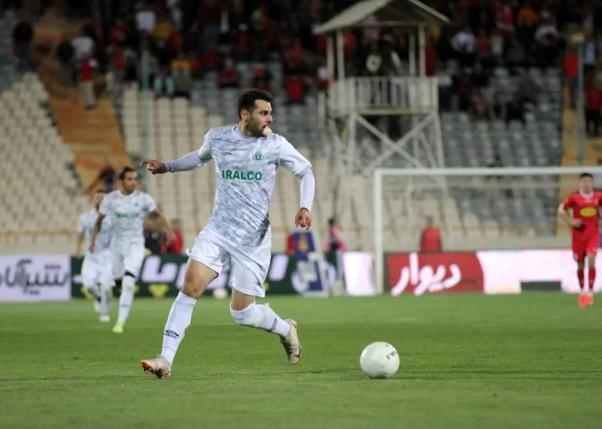 نقیزاده با دندان شکسته مقابل پرسپولیس+عکس