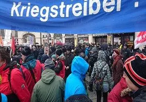 تظاهرات آلمانی ها در اعتراض به برگزاری نشست امنیتی مونیخ