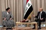 دیدار وزیر اطلاعات ایران با رئیس‌جمهور عراق