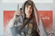 نماد شهید یحیی السنوار در راهپیمایی روز قدس
