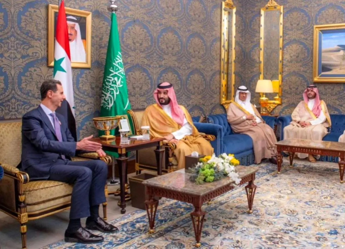 دیدار مهم بنسلمان و بشار اسد +عکس