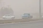 توفان شن محور فهرج - زاهدان را مسدود کرد
