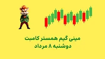 کلید مینی‌گیم همستر کامبت دوشنبه  ۸ مرداد 