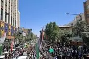 فریاد مردم مشهد الرضا علیه جنایات رژیم صهیونیستی