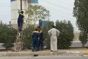 بسیج معاونت حمل و نقل شهرداری تهران تابلوهای مسیر کربلا تا نجف را نوسازی کرد