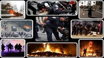 جزئیات حوادث تظاهرات در ایالت‌های مختلف آمریکا+ تصاویر و فیلم